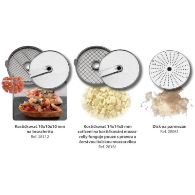 KROUHAČ ZELENINY CL 50 ULTRA PIZZA, 230V + 3 DISKY
