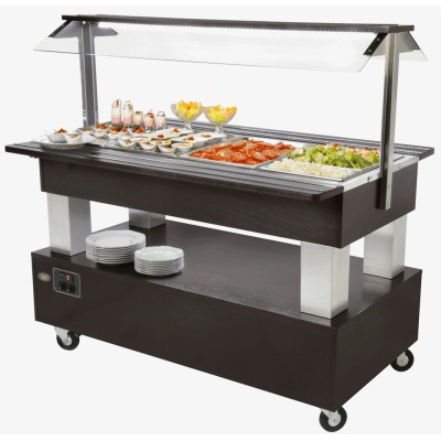 SALÁTOVÝ BAR STŘEDOVÝ CHLADÍCÍ SB 40 F - WENGE