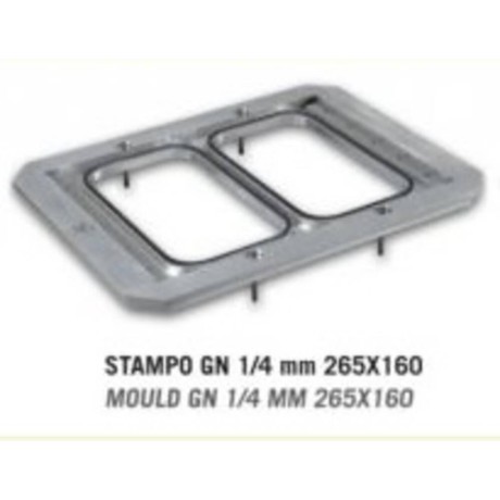 FORMA STAMPO GN 1/4 265/160 mm, DVA OTVORY - VG 600/800 LCD