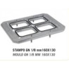 FORMA STAMPO GN 1/8 160/130 mm, ČTYŘI OTVORY - VG 600/800 LCD