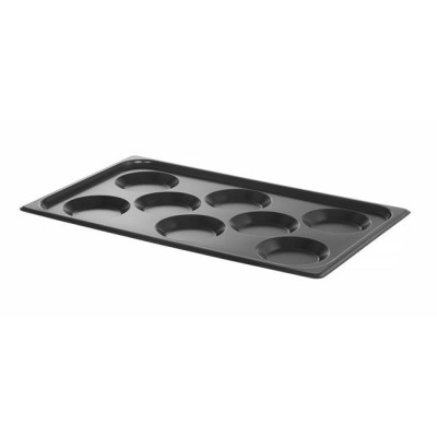 Tác na vejce, s nepřilnavým povrchem CONVECTOMAT EGGPLATE, HENDI, GN 1/1, Černá, 530x325x(H)26mm