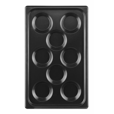 Tác na vejce, s nepřilnavým povrchem CONVECTOMAT EGGPLATE, HENDI, GN 1/1, Černá, 530x325x(H)26mm