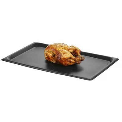 Pečicí plech s nepřilnavým povrchem CONVECTOMAT ROAST, HENDI, GN 1/1, Černá, 530x325x(H)17mm