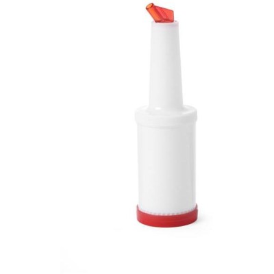 Barmanský dávkovač s vyměnitelnými hroty, BarUp, Červené, 0,8L, Bílá, ⌀90x(H)300mm
