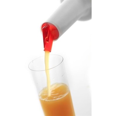 Barmanský dávkovač s vyměnitelnými hroty, BarUp, Červené, 0,8L, Bílá, ⌀90x(H)300mm