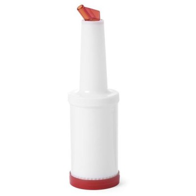 Barmanský dávkovač s vyměnitelnými hroty, BarUp, Červené, 0,8L, Bílá, ⌀90x(H)300mm