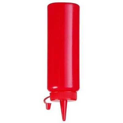 Dávkovací lahve, HENDI, 0,2L, Červená, ⌀50x(H)185mm