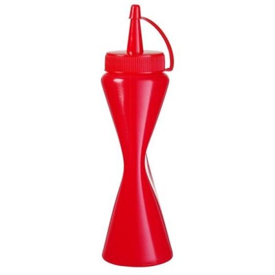 Dávkovací lahve, HENDI, 0,2L, Červená, ⌀50x(H)185mm