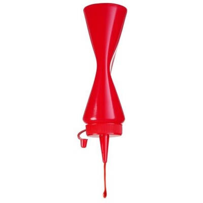 Dávkovací lahve, HENDI, 0,2L, Červená, ⌀50x(H)185mm