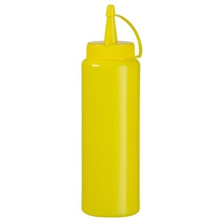 Dávkovací lahve, HENDI, 0,2L, Žlutá, ⌀50x(H)185mm
