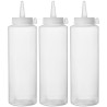 Dávkovací lahve - 3 ks, HENDI, 0,7L, Průhledná, 3 ks, ⌀70x(H)245mm