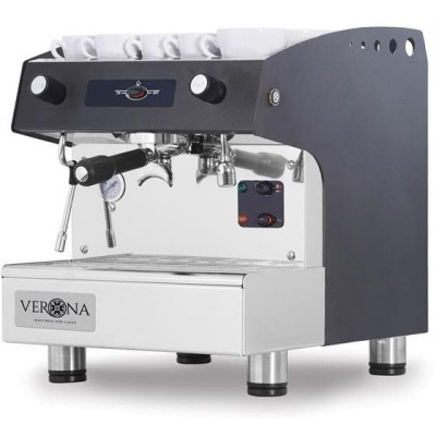 Kávovar Romeo Easy 1 pákový, poloautomatický, černý, HENDI, 230V/1800W, 375x530x(H)485mm