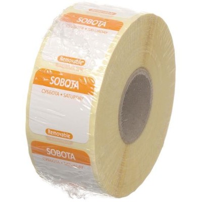 Štítky pro označení bezpečnosti potravin s označením dne – pro opakované použití, HENDI, 1000 ks v roli, 1000 ks, 25x25mm