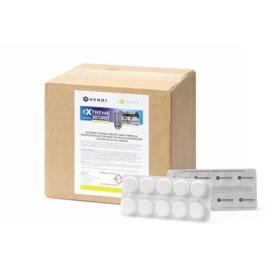 Extreme Coffee Tablets NEW FORMULA profesionální čistící prostředek na kávovary, HENDI, 40 blistrů po 10 tabletách