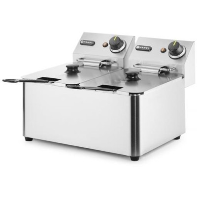 Fritéza Kitchen Line - 2x4L, HENDI, Kitchen Line, 8L, 230V/6000W, 470x380x(H)315mm