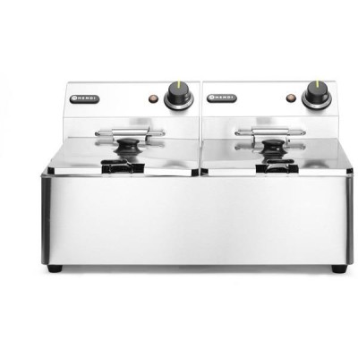Fritéza Kitchen Line - 2x 6L, HENDI, Kitchen Line, 12L, 230V/6600W, 550x430x(H)305mm