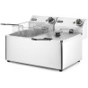 Fritéza Kitchen Line - 2x 8L, HENDI, Kitchen Line, 16L, 230V/7000W, 542x430x(H)351mm