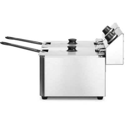 Fritéza Kitchen Line - 2x 8L, HENDI, Kitchen Line, 16L, 230V/7000W, 542x430x(H)351mm