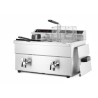 Indukční fritéza s výpustí - 2 x 8 l, HENDI, Profi Line, 16L, 230V/7000W, 577x609x(H)410mm