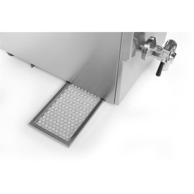 Fritéza indukční s výpustí, obj. 8 l, HENDI, 8L, Světle šedá, 230V/3500W, 288x619x(H)408mm