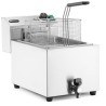 Hluboká fritéza XL s vypouštěcím kohoutkem, HENDI, Profi Line, 10L, 400V/6600W, 300x585x(H)377mm