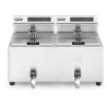 Fritéza Profi Line digitální s výpustí - 2x 8 l, HENDI, Profi Line, 16L, 230V/7000W, 605x515x(H)350mm