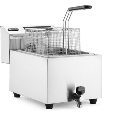 Fritéza Profi Line digitální s výpustí - 8 l, HENDI, Profi Line, 8L, 230V/3500W, 305x515x(H)345mm