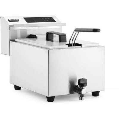 Fritéza Profi Line digitální s výpustí - 8 l, HENDI, Profi Line, 8L, 230V/3500W, 305x515x(H)345mm