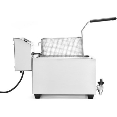Fritéza Profi Line digitální s výpustí - 8 l, HENDI, Profi Line, 8L, 230V/3500W, 305x515x(H)345mm