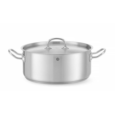 Nízký hrnec s pokličkou, HENDI, Kitchen Line, 7,3L, ⌀280x(H)120mm