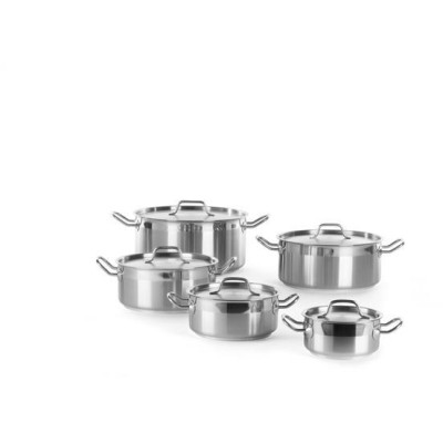 Nízký hrnec s pokličkou, HENDI, Profi Line, 12L, ⌀320x(H)150mm