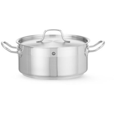 Nízký hrnec s pokličkou, HENDI, Profi Line, 4,8L, ⌀240x(H)105mm