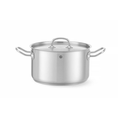 Střední hrnec s pokličkou, HENDI, Kitchen Line, 6L, ⌀240x(H)135mm
