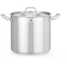 Vysoký hrnec na dušení – s poklicí, HENDI, Profi Line, 9,8L, ⌀240x(H)220mm