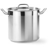 Vysoký hrnec na dušení – s poklicí, HENDI, Profi Line, 5,9L, ⌀200x(H)190mm