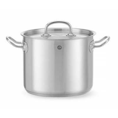 Vysoký hrnec s poklicí, HENDI, Kitchen Line, 5L, ⌀200x(H)160mm