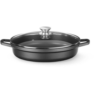Hrnec s nepřilnavou povrchovou úpravou, HENDI, 4,3L, Černá, 425x332x(H)70mm