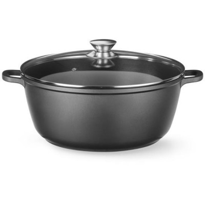 Hrnec s nepřilnavou povrchovou úpravou, HENDI, 7L, Černá, 367x290x(H)122mm