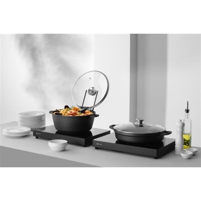 Hrnec s nepřilnavou povrchovou úpravou, HENDI, 7L, Černá, 367x290x(H)122mm