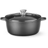 Hrnec s nepřilnavou povrchovou úpravou, HENDI, 9L, Černá, 405x332x(H)138mm