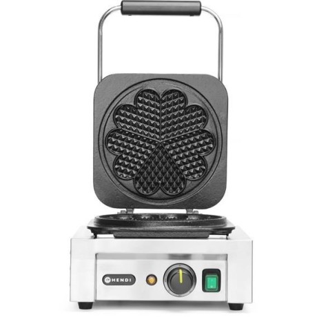 Vaflovač "Srdce", HENDI, 230V/2200W, 330x543x(H)251mm