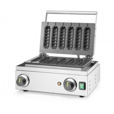 Vaflovač na kukuřičné psíky, HENDI, 230V/1550W, 390x378x(H)229mm