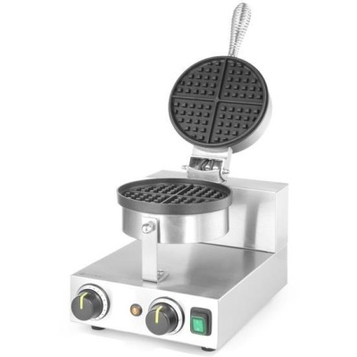 Kulatý vaflovač na belgické vafle, HENDI, 230V/1000W, 250x491x(H)285mm
