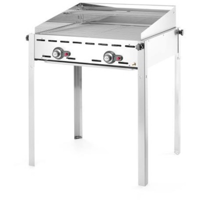 Plynový gril Green Fire 2 hořáky, HENDI, Profi Line, Včetně 2 mřížek GN 1/1 z nerezové oceli, 11,6kW, 740x612x(H)825mm