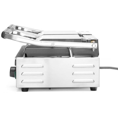 Kontaktní gril - double verze Celá vroubkovaná, HENDI, horní i spodní část vroubkovaná, 230V/3600W, 570x395x(H)510mm