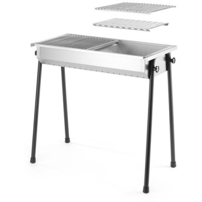 Gril na dřevěné uhlí Patio, HENDI, 770x380x(H)760mm