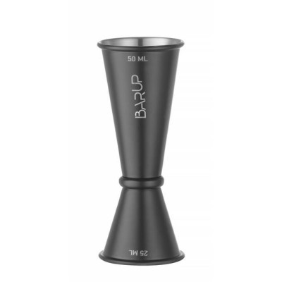 Barová odměrka 25/50 ml, BarUp, Černá, ⌀45x(H)110mm