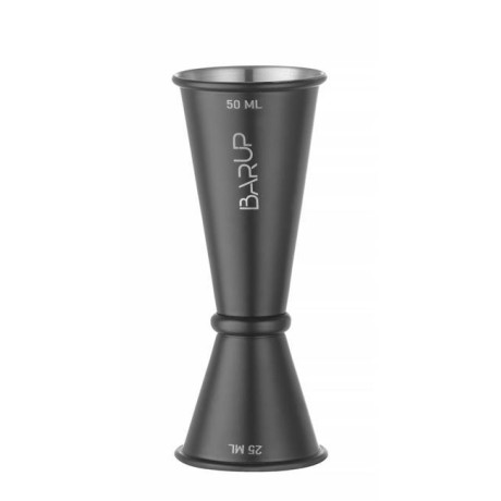 Barová odměrka 25/50 ml, BarUp, Černá, ⌀45x(H)110mm