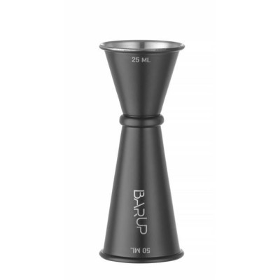 Barová odměrka 25/50 ml, BarUp, Černá, ⌀44x(H)110mm