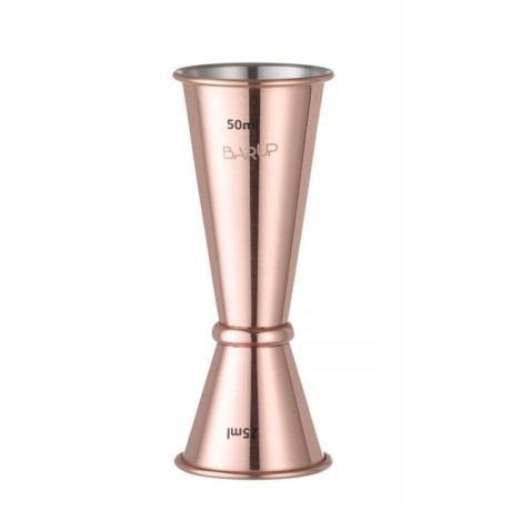 Barová odměrka 25/50 ml, BarUp, Měděná, ⌀43x(H)110mm